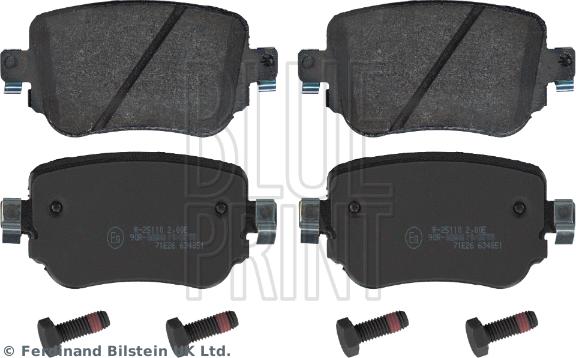 Blue Print ADV184250 - Kit de plaquettes de frein, frein à disque cwaw.fr