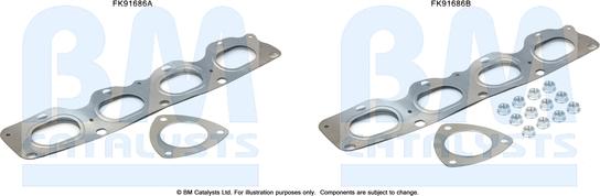 BM Catalysts FK91686 - Kit d'assemblage, catalyseur cwaw.fr