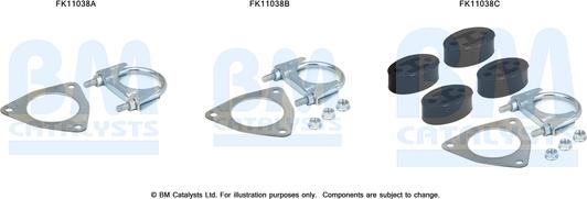 BM Catalysts FK11038 - Kit d'assemblage, filtre à particules / à suie cwaw.fr