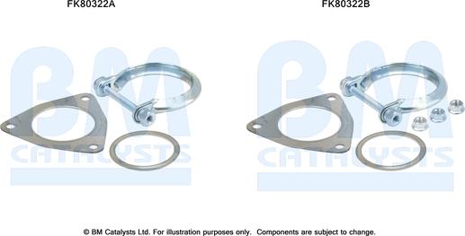 BM Catalysts FK80322 - Kit d'assemblage, catalyseur cwaw.fr