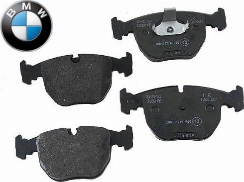 BMW 34116761252 - Kit de plaquettes de frein, frein à disque cwaw.fr