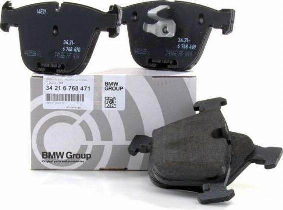 BMW 34216768471 - Kit de plaquettes de frein, frein à disque cwaw.fr