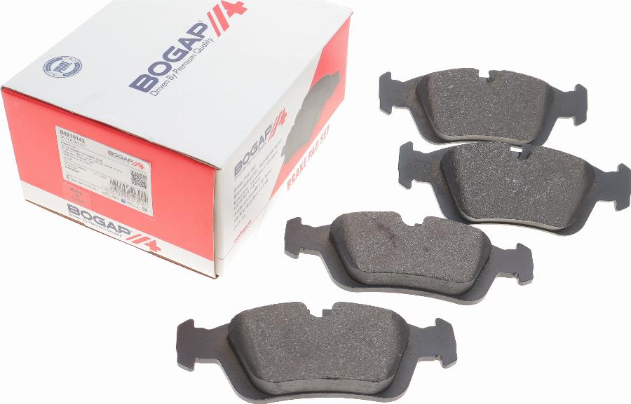 BOGAP B8210142 - Kit de plaquettes de frein, frein à disque cwaw.fr