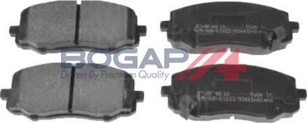 BOGAP Y8210122 - Kit de plaquettes de frein, frein à disque cwaw.fr