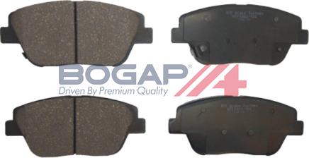 BOGAP Y8210206 - Kit de plaquettes de frein, frein à disque cwaw.fr