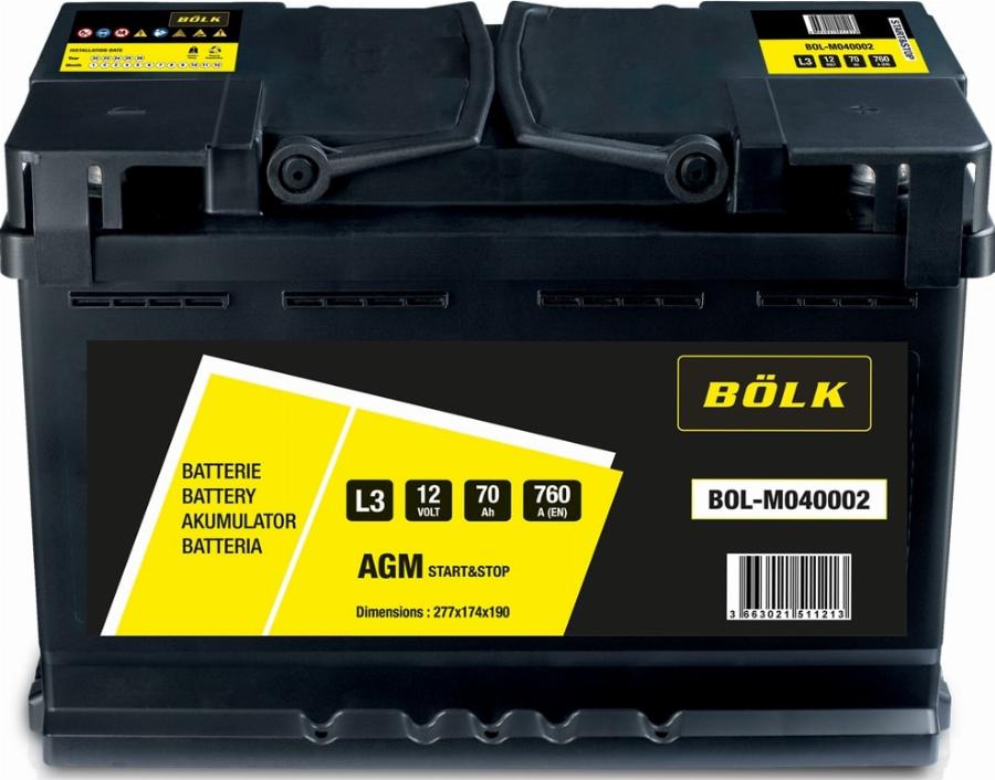 BÖLK BOL-M040002 - Batterie de démarrage cwaw.fr