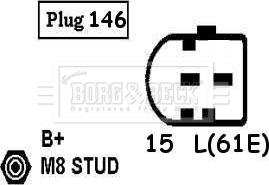 Borg & Beck BBA2592 - Alternateur cwaw.fr