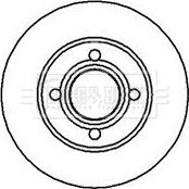 Borg & Beck BBD4950 - Disque de frein cwaw.fr