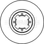 Borg & Beck BBD4014 - Disque de frein cwaw.fr