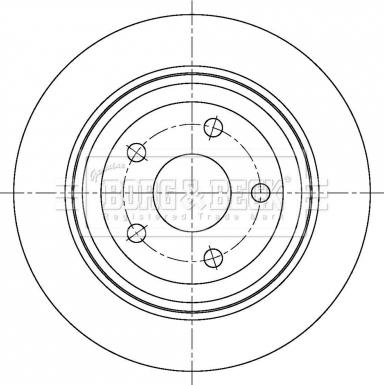 Borg & Beck BBD5406 - Disque de frein cwaw.fr