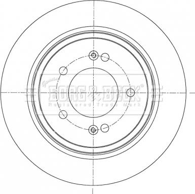 Borg & Beck BBD5418 - Disque de frein cwaw.fr