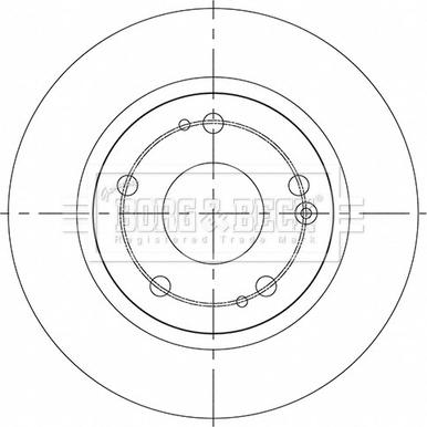 Borg & Beck BBD5541 - Disque de frein cwaw.fr