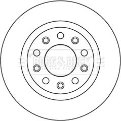 Borg & Beck BBD5194 - Disque de frein cwaw.fr