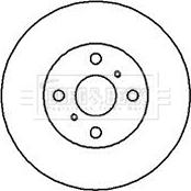 Borg & Beck BBD5104 - Disque de frein cwaw.fr