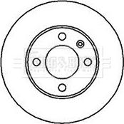 Borg & Beck BBD5110 - Disque de frein cwaw.fr