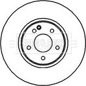 Borg & Beck BBD5122 - Disque de frein cwaw.fr