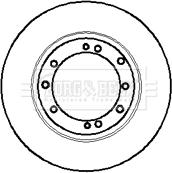 Borg & Beck BBD5854S - Disque de frein cwaw.fr