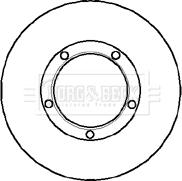 Borg & Beck BBD5850S - Disque de frein cwaw.fr