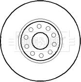 Borg & Beck BBD5883S - Disque de frein cwaw.fr