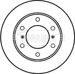 Borg & Beck BBD5250 - Disque de frein cwaw.fr