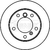 Borg & Beck BBD5751S - Disque de frein cwaw.fr