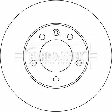 Borg & Beck BBD5722S - Disque de frein cwaw.fr