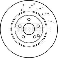 Borg & Beck BBD6048S - Disque de frein cwaw.fr