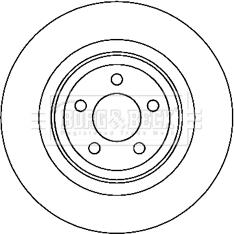 Borg & Beck BBD6051S - Disque de frein cwaw.fr