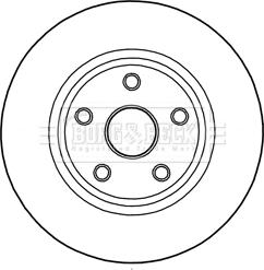 Borg & Beck BBD6004S - Disque de frein cwaw.fr