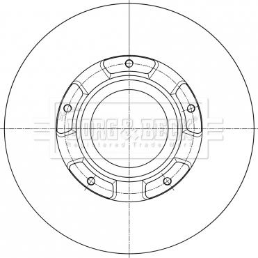 Borg & Beck BBD6073S - Disque de frein cwaw.fr