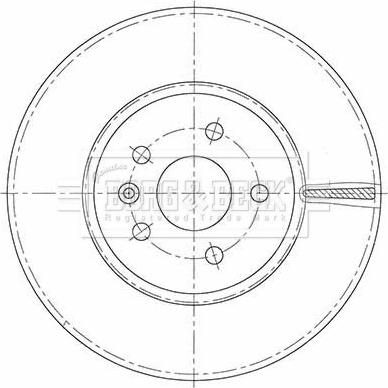 Borg & Beck BBD6130S - Disque de frein cwaw.fr