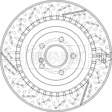 Borg & Beck BBD6216S - Disque de frein cwaw.fr