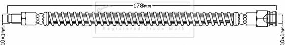 Borg & Beck BBH6940 - Flexible de frein cwaw.fr