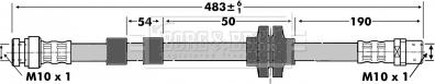 Borg & Beck BBH6982 - Flexible de frein cwaw.fr