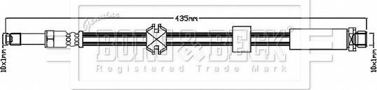 Borg & Beck BBH6146 - Flexible de frein cwaw.fr