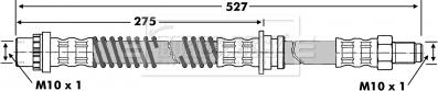 Borg & Beck BBH6843 - Flexible de frein cwaw.fr