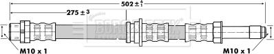 Borg & Beck BBH6763 - Flexible de frein cwaw.fr