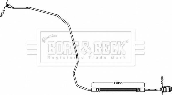 Borg & Beck BBH8465 - Flexible de frein cwaw.fr