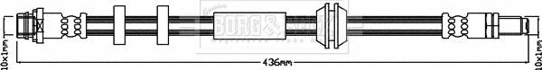 Borg & Beck BBH8401 - Flexible de frein cwaw.fr