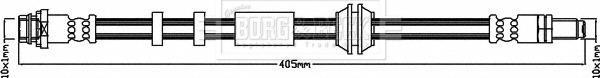 Borg & Beck BBH8411 - Flexible de frein cwaw.fr