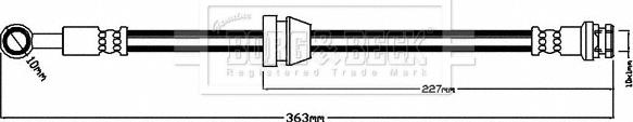 Borg & Beck BBH8560 - Flexible de frein cwaw.fr