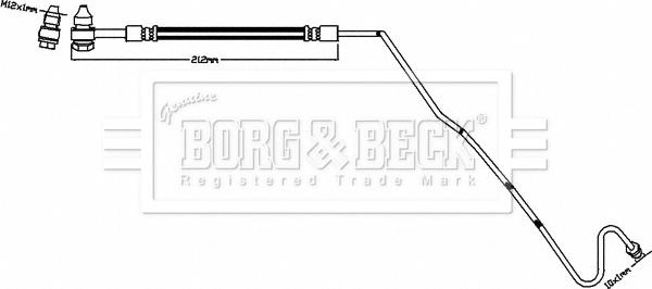 Borg & Beck BBH8504 - Flexible de frein cwaw.fr