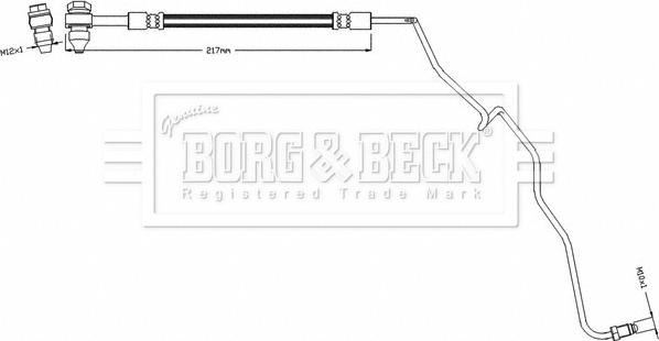 Borg & Beck BBH8503 - Flexible de frein cwaw.fr