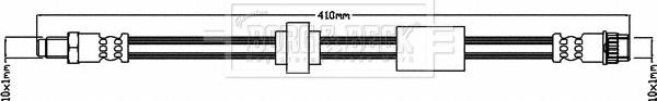 Borg & Beck BBH8116 - Flexible de frein cwaw.fr