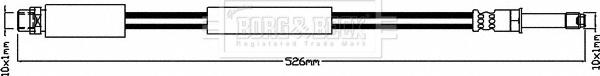 Borg & Beck BBH8283 - Flexible de frein cwaw.fr