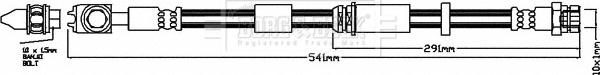 Borg & Beck BBH7957 - Flexible de frein cwaw.fr