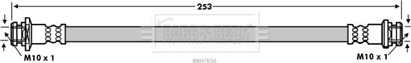 Borg & Beck BBH7656 - Flexible de frein cwaw.fr