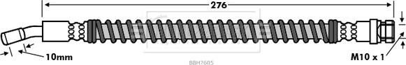 Borg & Beck BBH7605 - Flexible de frein cwaw.fr