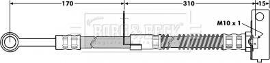 Borg & Beck BBH7042 - Flexible de frein cwaw.fr