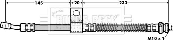 Borg & Beck BBH7003 - Flexible de frein cwaw.fr